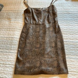 Snake print dress